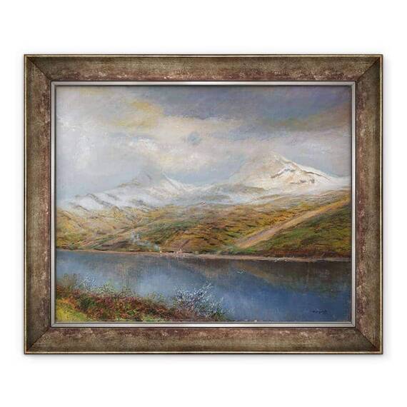 Tablou inramat - Laszlo Mednyanszky - Peisaj in Muntii Tatra - - Roveli