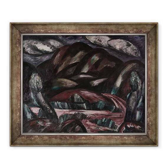 Tablou inramat - Marsden Hartley - New Mexico amintesc - - Roveli