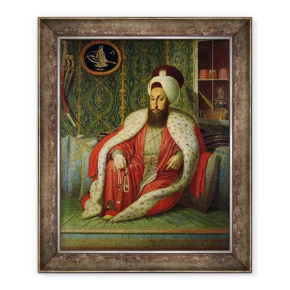 Tablou inramat - Konstantin Kapidagli - Sultan Selim III - - Roveli