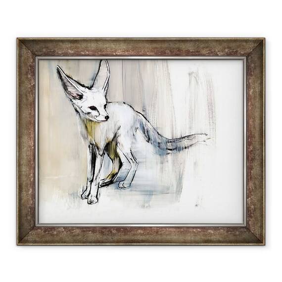 Tablou inramat - Mark Adlington - Fox de nisip - - Roveli