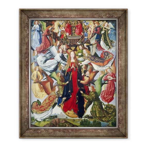 Tablou inramat - Master of the Legend of St. Lucy - Maria, regina cerului - - Roveli