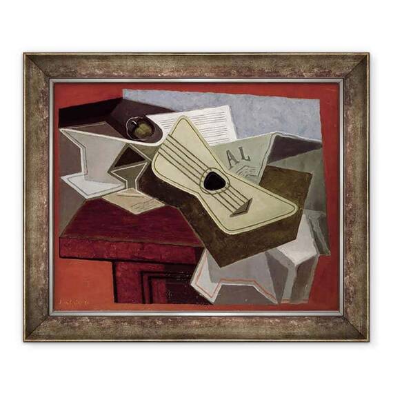 Tablou inramat - Juan Gris - Chitara si ziar - - Roveli