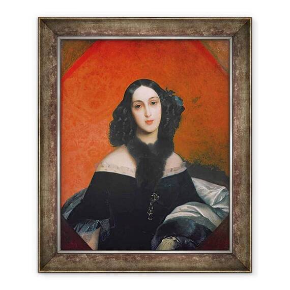 Tablou inramat - Karl Pavlovich Bryullov - Portretul lui M.A. Bek - - Roveli
