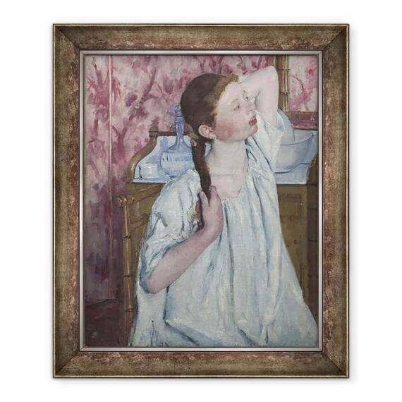 Tablou inramat - Mary Stevenson Cassatt - Fata Aranjarea Parul ei - - Roveli