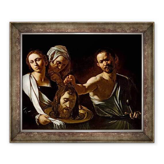 Tablou inramat - Michelangelo Merisi da Caravaggio - Salome primeste capul Sfantului Ioan Botezatorul - - Roveli