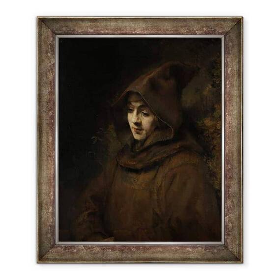 Tablou inramat - Rembrandt Harmensz van Rijn - Fiul lui Rembrandt Titus in obiceiul unui calugar - - Roveli