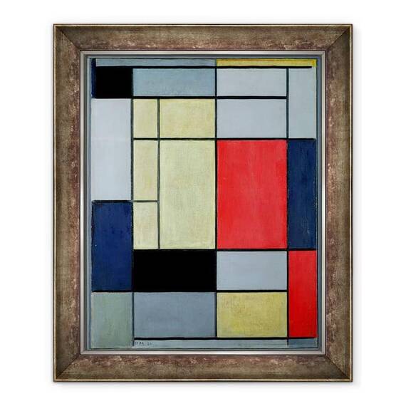 Tablou inramat - Piet Mondrian - Compozitie I - - Roveli