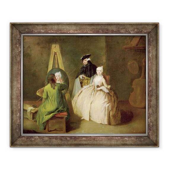Tablou inramat - Pietro Longhi - Studioul artistului - - Roveli