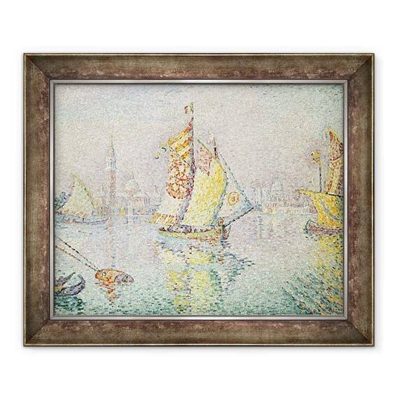 Tablou inramat - Paul Signac - Vela galbena, Venetia - - Roveli