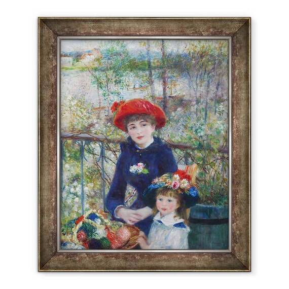Tablou inramat - Pierre Auguste Renoir - Doua surori pe terasa - - Roveli