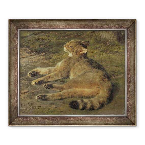 Tablou inramat - Rosa Bonheur - Pisica salbatica - - Roveli
