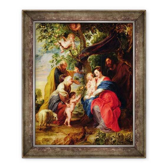 Tablou inramat - Peter Paul Rubens - Sfanta familie sub un mar - - Roveli