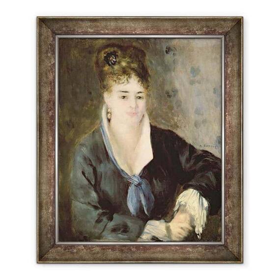 Tablou inramat - Pierre Auguste Renoir - Doamna in Negru - - Roveli