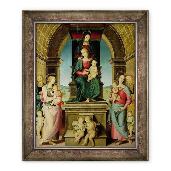 Tablou inramat - Pietro Perugino - Familia Sf. Ana - - Roveli