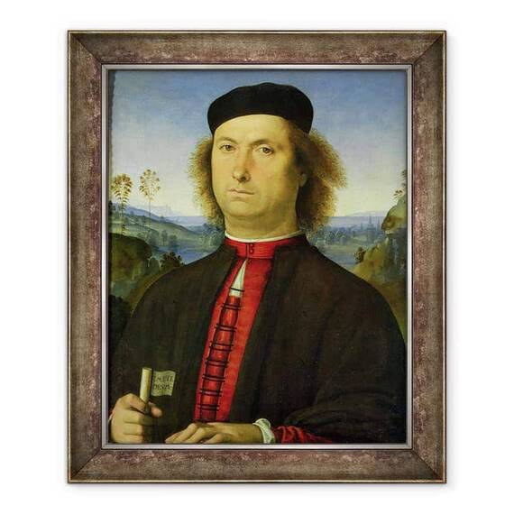 Tablou inramat - Pietro Perugino - Portret De Francesco delle Opere - - Roveli