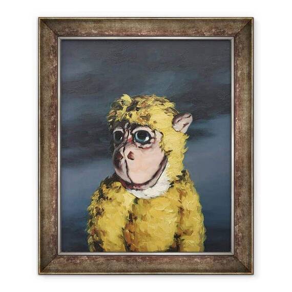 Tablou inramat - Peter Jones - Aur Monkey, 2008 - - Roveli