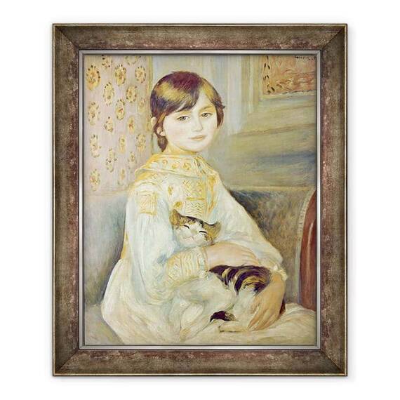 Tablou inramat - Pierre Auguste Renoir - Julie Manet cu Pisica - - Roveli