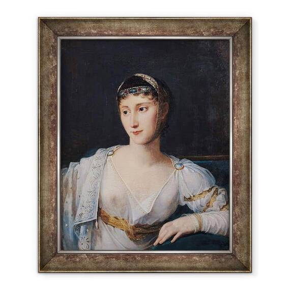 Tablou inramat - Robert Lefevre - Portret De Marie-Pauline Bonaparte 1780-1825 Printesa Borghese - - Roveli