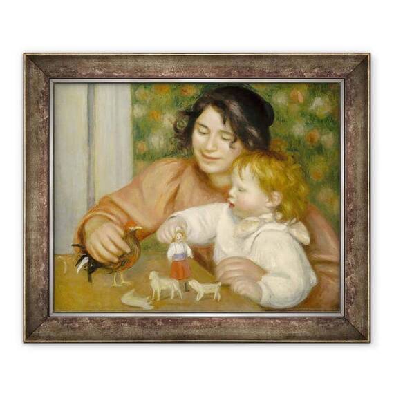 Tablou inramat - Pierre Auguste Renoir - Copil cu jucarii, Gabrielle si fiul artistului, Jean - - Roveli