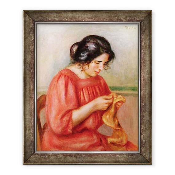 Tablou inramat - Pierre Auguste Renoir - Gabrielle darning - - Roveli
