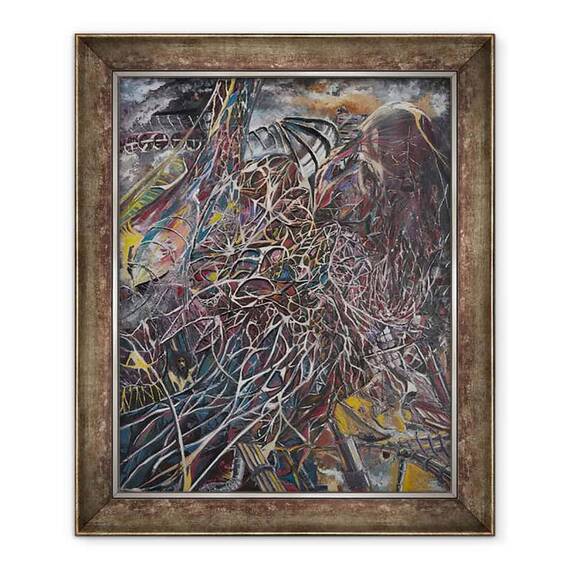 Tablou inramat - Vincent Alexander Booth - Undele Brainwaves Cosmos, 2014 - - Roveli
