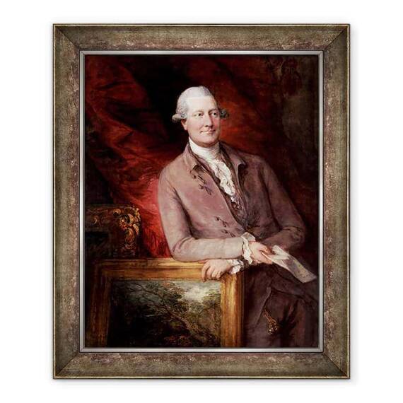 Tablou inramat - Thomas Gainsborough - Portretul lui James Christie 1730-1803 - - Roveli