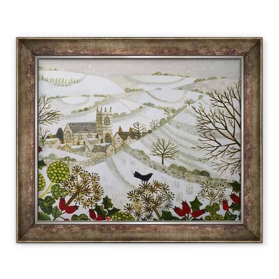 Tablou inramat - Vanessa Bowman - Biserica din Valea, Iarna - - Roveli