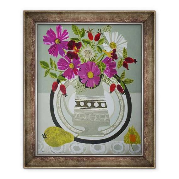 Tablou inramat - Vanessa Bowman - Cosmos si fructe de padure - - Roveli