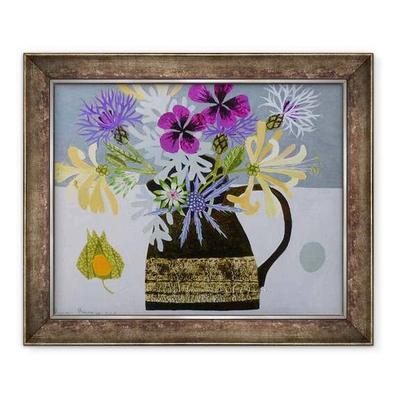 Tablou inramat - Vanessa Bowman - Gradina Flori in Ulcior Gresie - - Roveli