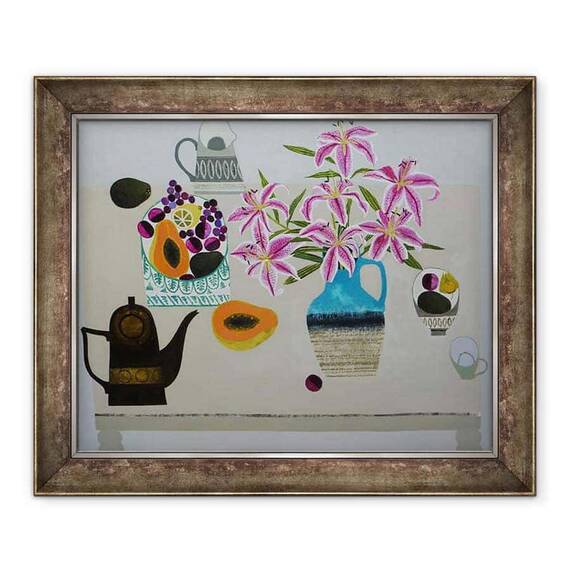 Tablou inramat - Vanessa Bowman - Crini Stargazer si Guava. - - Roveli
