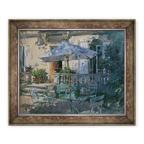 Tablou inramat - Susan Ryder - Umbrela de soare si Rose - - Roveli