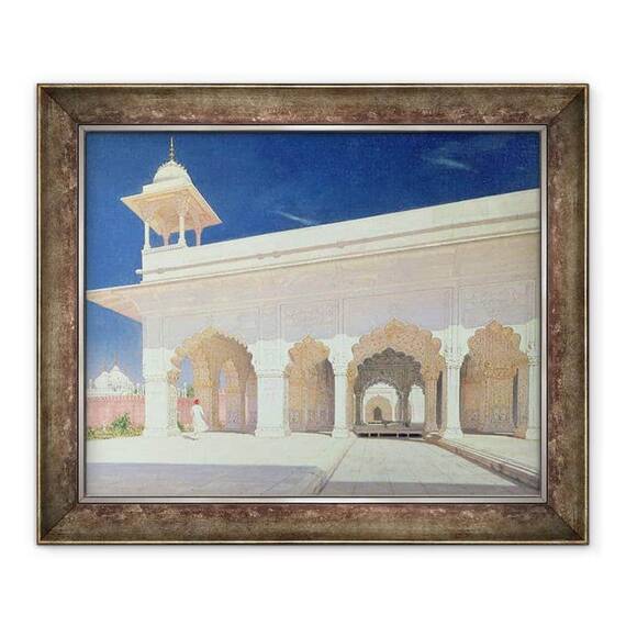 Tablou inramat - Vasili Vasilievich Vereshchagin - Camera tronului Shah Jahan Fort din Delhi - - Roveli