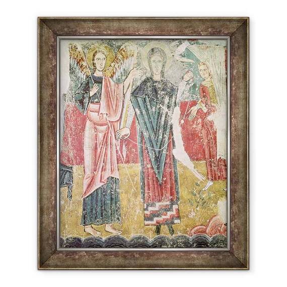 Tablou inramat - Scoala Spaniola - Buna Vestire - - Roveli