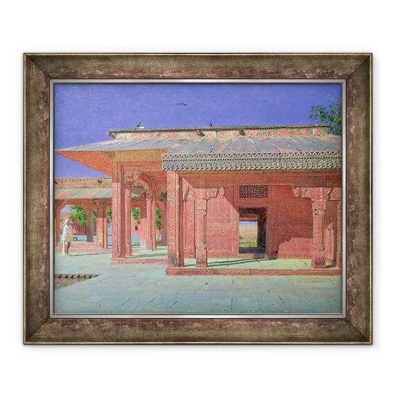 Tablou inramat - Vasili Vasilievich Vereshchagin - Curte in Harem Palatului - - Roveli