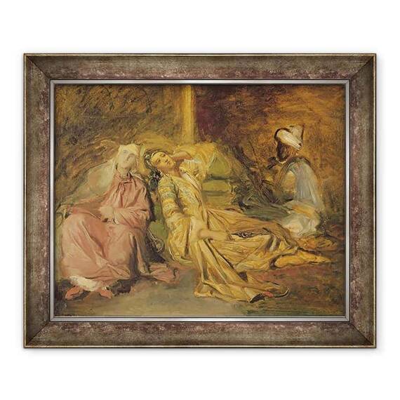 Tablou inramat - Theodore Chasseriau - Studiu pentru interiorul unui harem - - Roveli