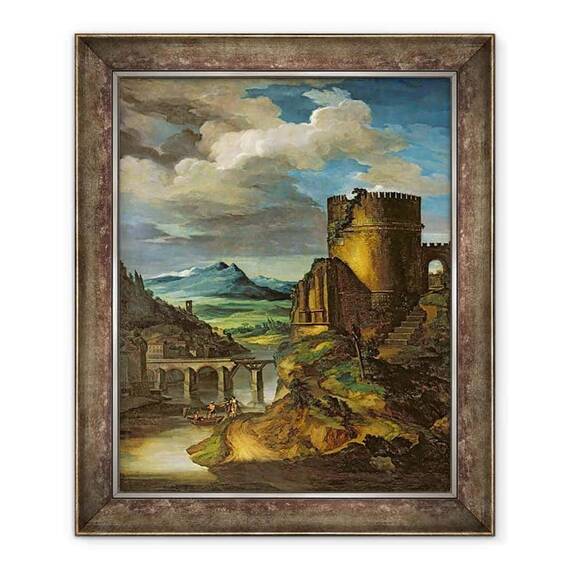 Tablou inramat - Theodore Gericault - Peisaj italian sau - - Roveli