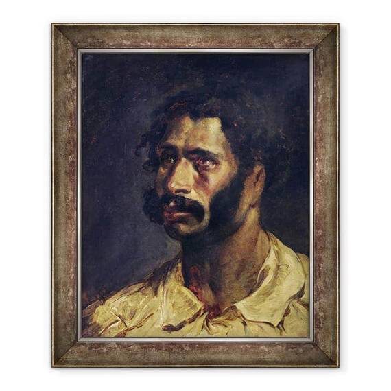 Tablou inramat - Theodore Gericault - Portret De Dulgher De Medusa - - Roveli