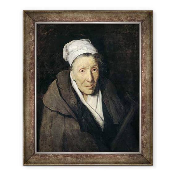 Tablou inramat - Theodore Gericault - Femeia cu jocuri de noroc Mania - - Roveli