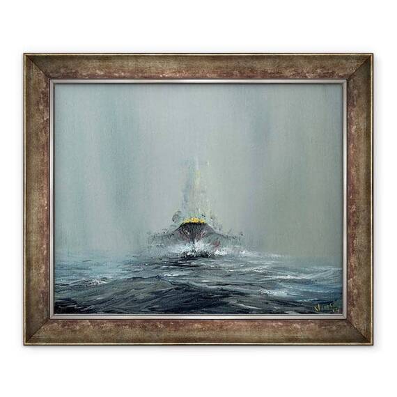 Tablou inramat - Vincent Alexander Booth - Battleship Yamato 1945, 2016 - - Roveli