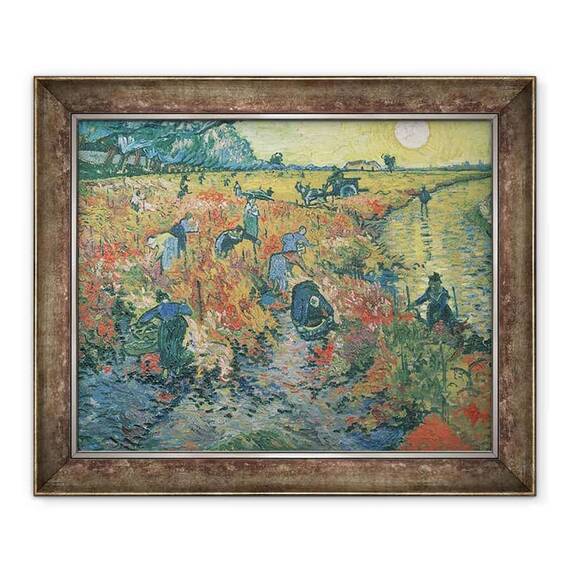 Tablou inramat - Vincent van Gogh - Red Vineyards la Arles - - Roveli
