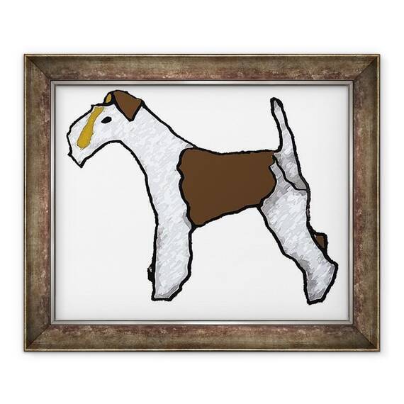 Tablou inramat - Sarah Thompson-Engels - Fox terrier - - Roveli