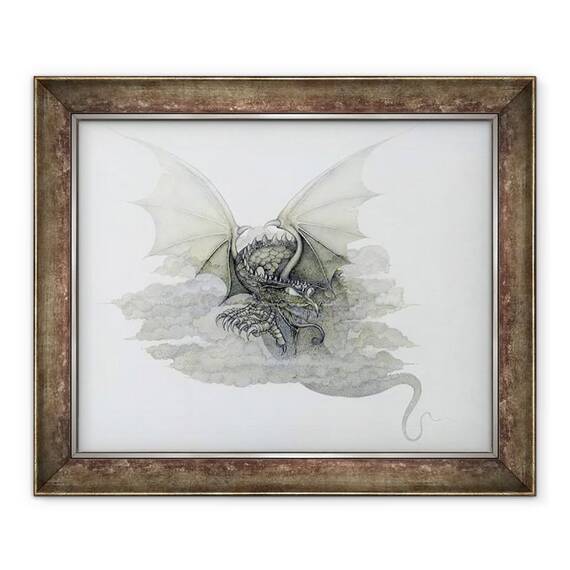 Tablou inramat - Wayne Anderson - Un Dragon care este Cloudlike - - Roveli