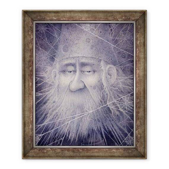 Tablou inramat - Wayne Anderson - Merlin transformat in piatra, 2000 - - Roveli