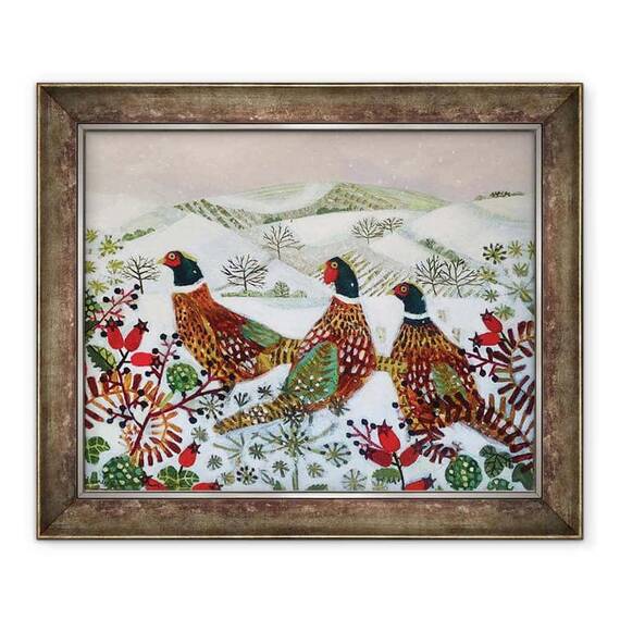 Tablou inramat - Vanessa Bowman - Trei fazani - - Roveli