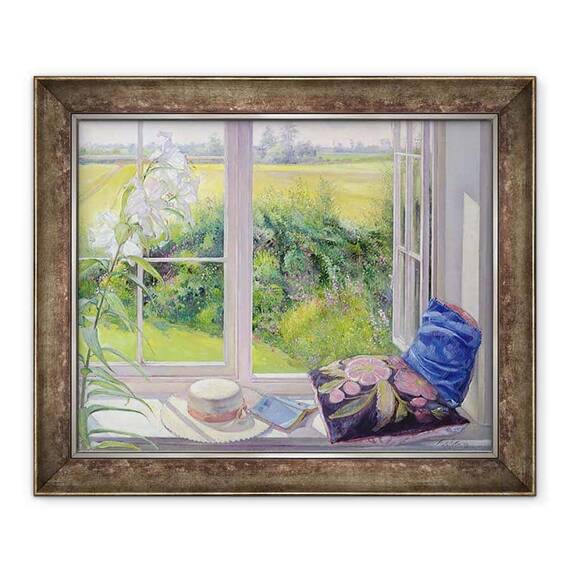 Tablou inramat - Timothy Easton - Scaun fereastra si crin I - - Roveli