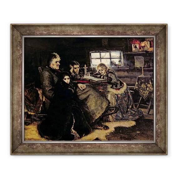 Tablou inramat - Vasilij Ivanovic Surikov - Familia Menshikov in Beriozovo - - Roveli