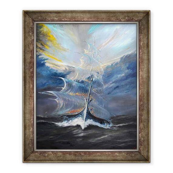 Tablou inramat - Vincent Alexander Booth - Creatorii de furtuni Beaufort Marea, 2019 - - Roveli