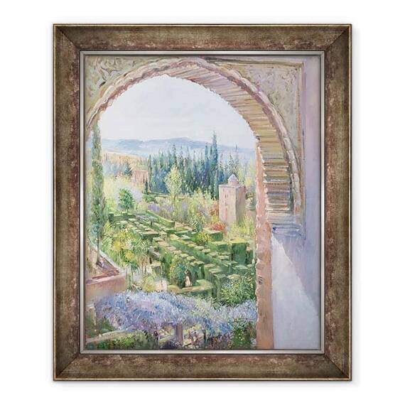 Tablou inramat - Timothy Easton - Gradinile Alhambra - - Roveli