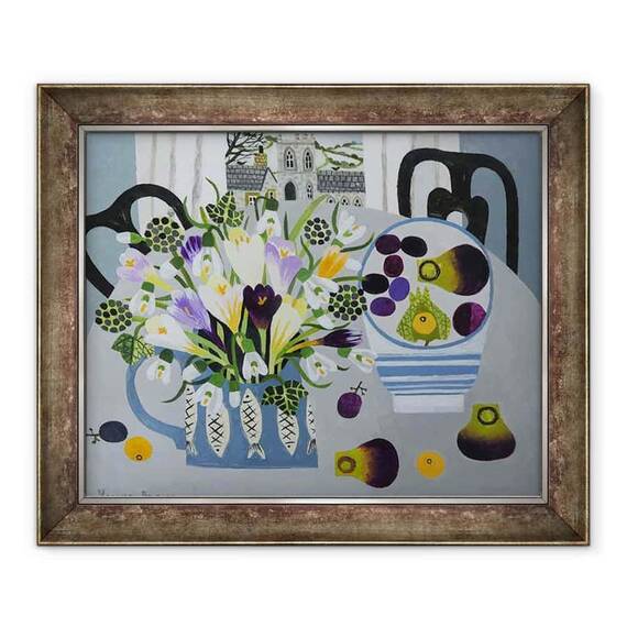 Tablou inramat - Vanessa Bowman - Crocuses in Ulcior de peste - - Roveli