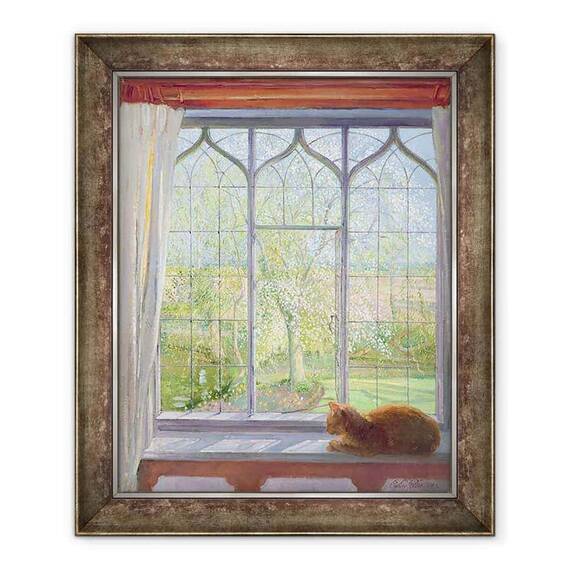 Tablou inramat - Timothy Easton - Fereastra in primavara - - Roveli